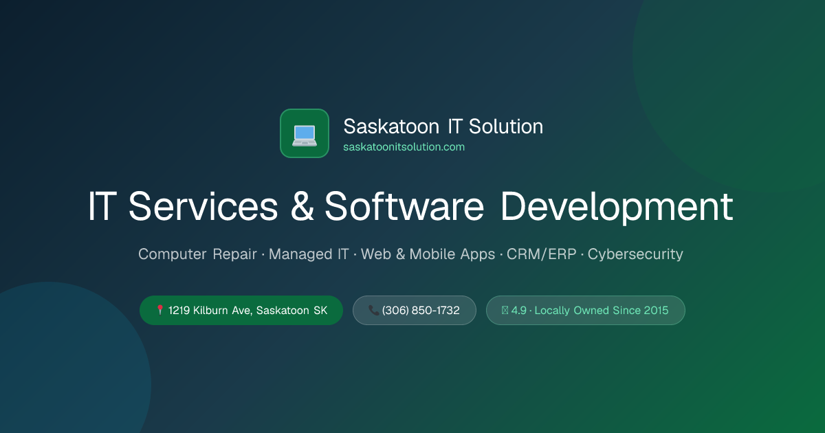IT Services & Software Development Saskatoon | Web, Mobile, CRM/ERP ...